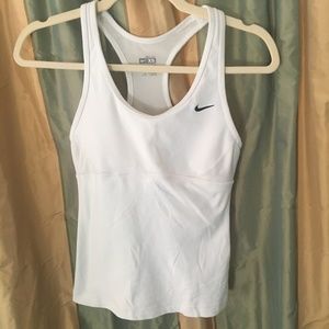 Nike White Yoga Tank